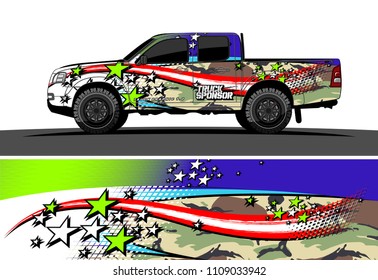 truck wrap design vector. abstract background for vehicle vinyl branding