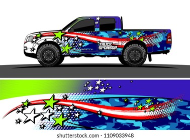 truck wrap design vector. abstract background for vehicle vinyl branding
