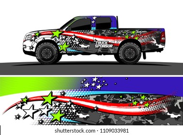 truck wrap design vector. abstract background for vehicle vinyl branding