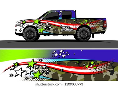truck wrap design vector. abstract background for vehicle vinyl branding