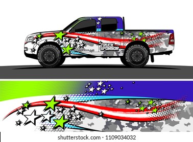 truck wrap design vector. abstract background for vehicle vinyl branding
