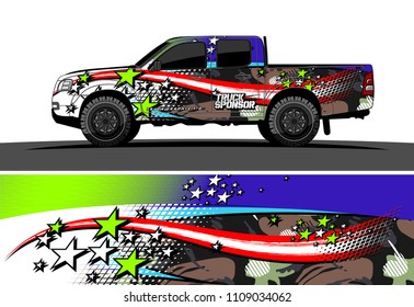 truck wrap design vector. abstract background for vehicle vinyl branding