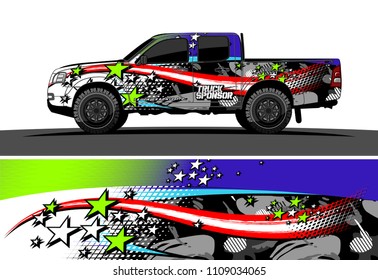 truck wrap design vector. abstract background for vehicle vinyl branding