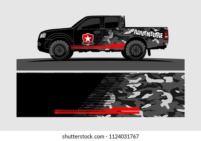 truck wrap design vector. abstract background for vehicle vinyl branding