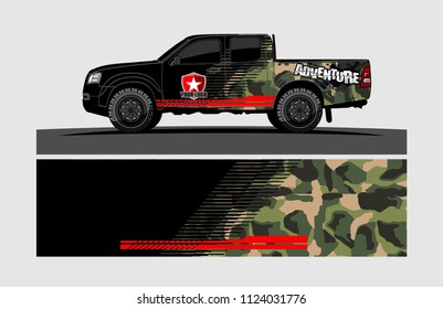 truck wrap design vector. abstract background for vehicle vinyl branding