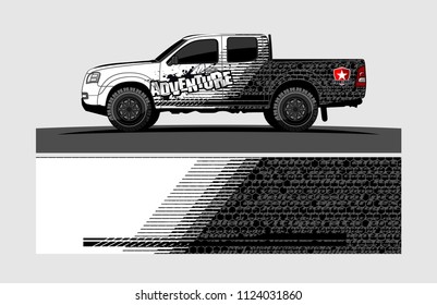 truck wrap design vector. abstract background for vehicle vinyl branding
