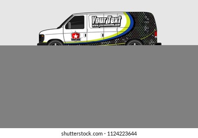truck wrap design vector. abstract background for vehicle vinyl branding