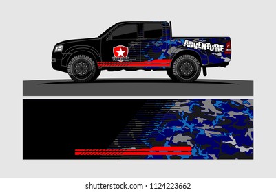 truck wrap design vector. abstract background for vehicle vinyl branding