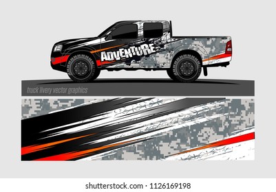 truck wrap design vector. abstract background for vehicle vinyl branding