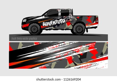 truck wrap design vector. abstract background for vehicle vinyl branding