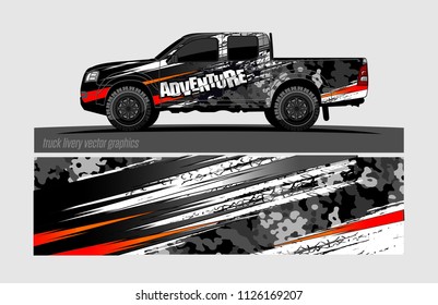 truck wrap design vector. abstract background for vehicle vinyl branding
