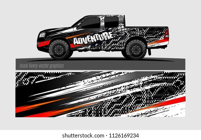 truck wrap design vector. abstract background for vehicle vinyl branding