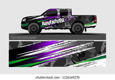 truck wrap design vector. abstract background for vehicle vinyl branding