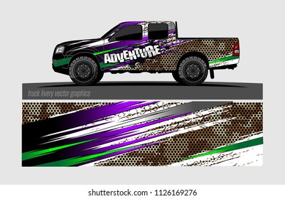 truck wrap design vector. abstract background for vehicle vinyl branding