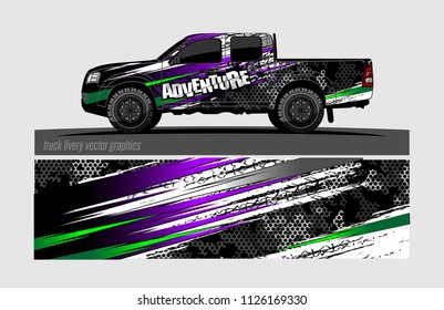 truck wrap design vector. abstract background for vehicle vinyl branding
