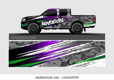 truck wrap design vector. abstract background for vehicle vinyl branding
