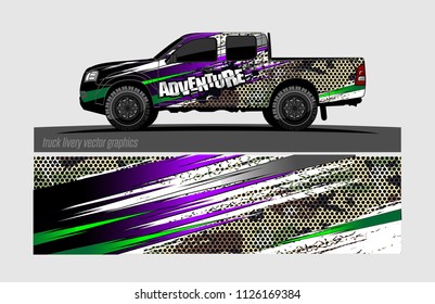 truck wrap design vector. abstract background for vehicle vinyl branding