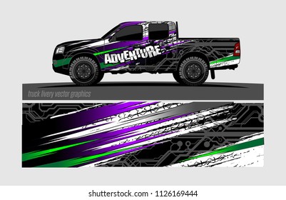 truck wrap design vector. abstract background for vehicle vinyl branding