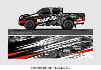 truck wrap design vector. abstract background for vehicle vinyl branding