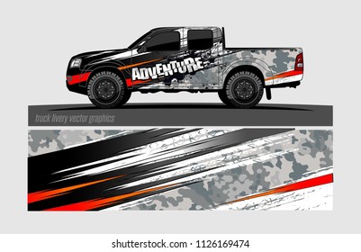 truck wrap design vector. abstract background for vehicle vinyl branding