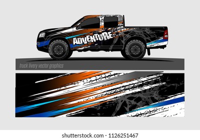 truck wrap design vector. abstract background for vehicle vinyl branding