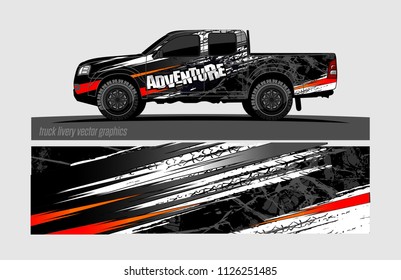 truck wrap design vector. abstract background for vehicle vinyl branding