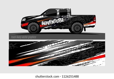 truck wrap design vector. abstract background for vehicle vinyl branding