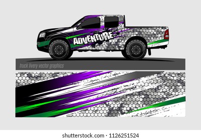 truck wrap design vector. abstract background for vehicle vinyl branding
