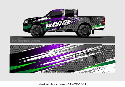 truck wrap design vector. abstract background for vehicle vinyl branding