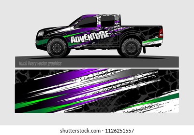 truck wrap design vector. abstract background for vehicle vinyl branding