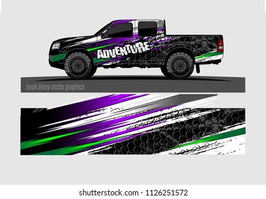 truck wrap design vector. abstract background for vehicle vinyl branding