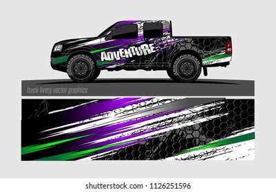 truck wrap design vector. abstract background for vehicle vinyl branding