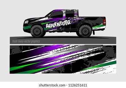 truck wrap design vector. abstract background for vehicle vinyl branding