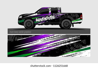 truck wrap design vector. abstract background for vehicle vinyl branding