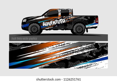 truck wrap design vector. abstract background for vehicle vinyl branding