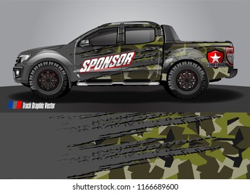 truck wrap design vector. abstract background for vehicle decal vinyl branding