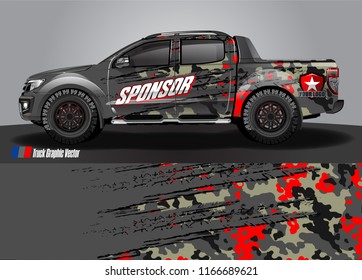 truck wrap design vector. abstract background for vehicle decal vinyl branding