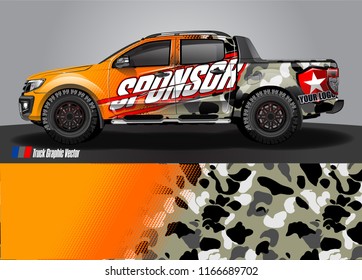 truck wrap design vector. abstract background for vehicle decal vinyl branding