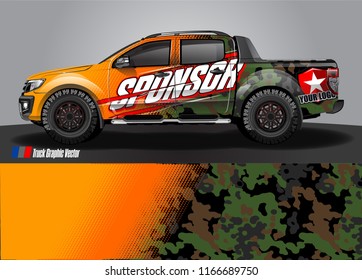 truck wrap design vector. abstract background for vehicle decal vinyl branding