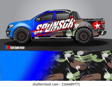 truck wrap design vector. abstract background for vehicle decal vinyl branding