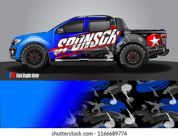 truck wrap design vector. abstract background for vehicle decal vinyl branding