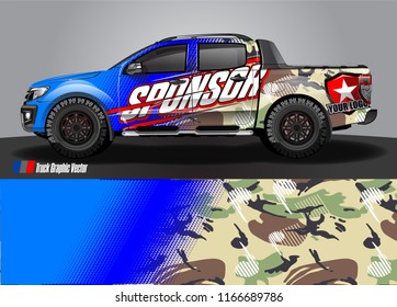 truck wrap design vector. abstract background for vehicle decal vinyl branding