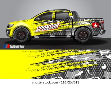 truck wrap design vector. abstract background for vehicle vinyl branding