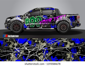 truck wrap design vector. abstract background for vehicle vinyl branding