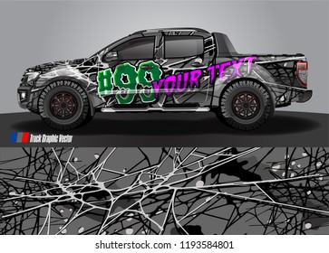truck wrap design vector. abstract background for vehicle vinyl branding