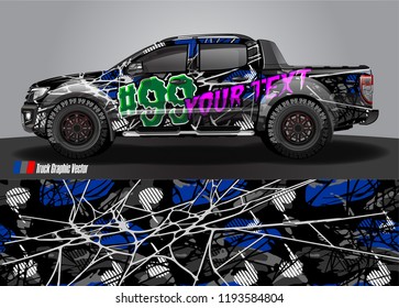 truck wrap design vector. abstract background for vehicle vinyl branding