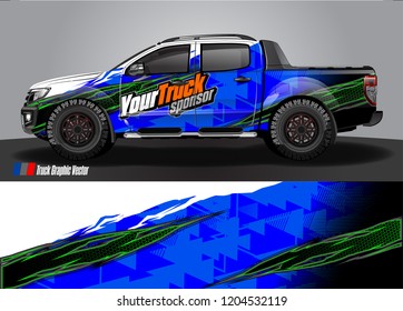 truck wrap design vector. abstract background for vehicle vinyl branding