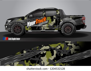 truck wrap design vector. abstract background for vehicle vinyl branding