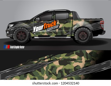 truck wrap design vector. abstract background for vehicle vinyl branding
