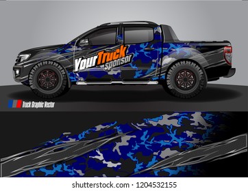 truck wrap design vector. abstract background for vehicle vinyl branding